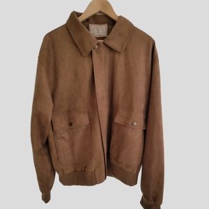 V Linea Brown Suede Jacket